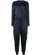 Theory Drawstring Waist Jumpsuit - Blue