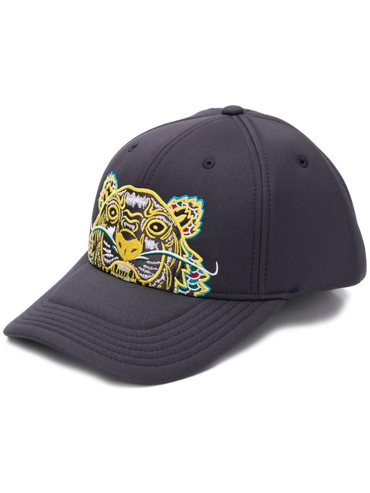 Kenzo Neoprene 'dragon Tiger' Cap - Grey