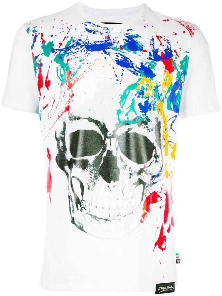 Philipp Plein Hot T-shirt, Size: Medium, White, Cotton