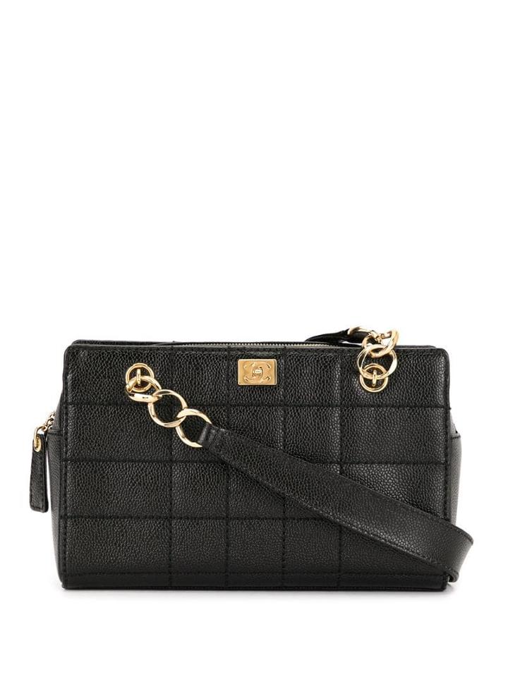 Chanel Pre-owned Wild Stitch Cc Chain Shoulder Bag - Black