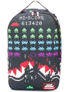 Sprayground Space Invaders Print Backpack - Black