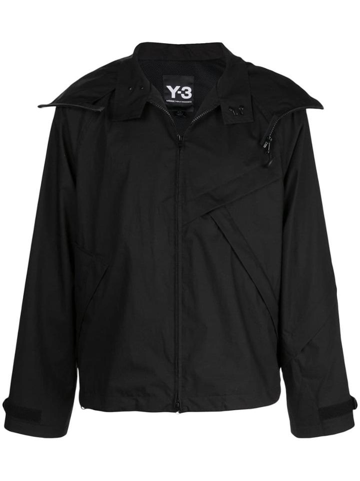 Y-3 Zipped Hooded Jacket - Black