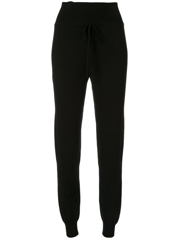 Live The Process Knitted High Waisted Trousers - Black