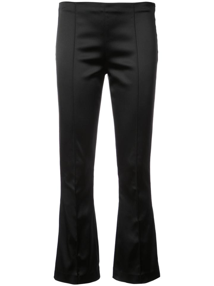 The Row Flared Cropped Trousers - Black