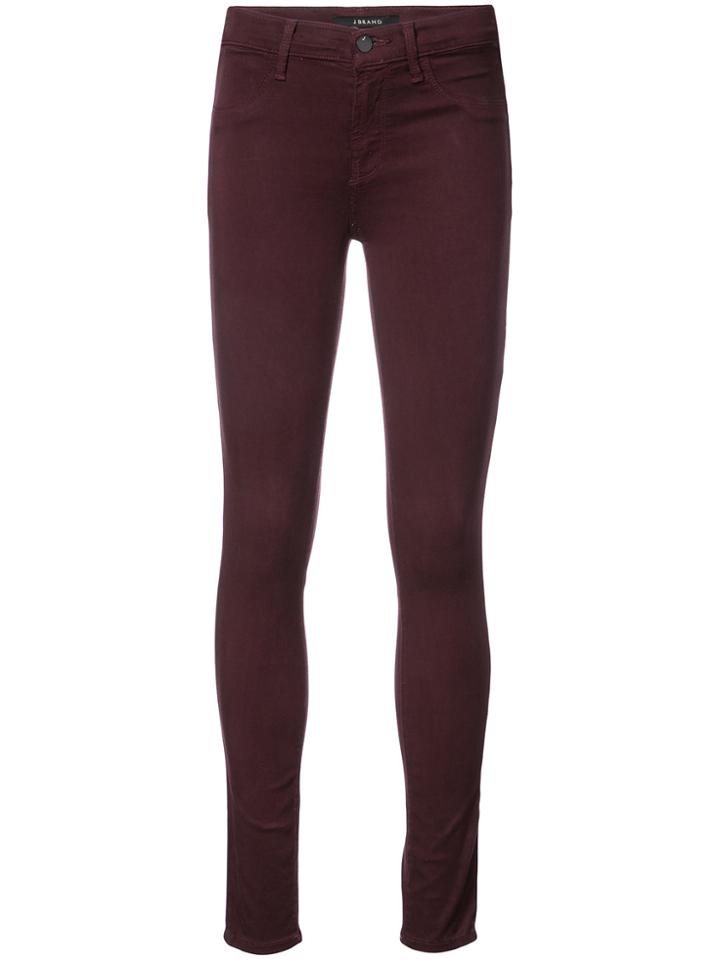 J Brand Skinny Trousers - Pink & Purple