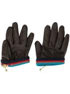 Kolor Zip-detail Gloves - Brown