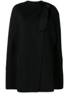 Ermanno Scervino Draped Oversized Coat - Black