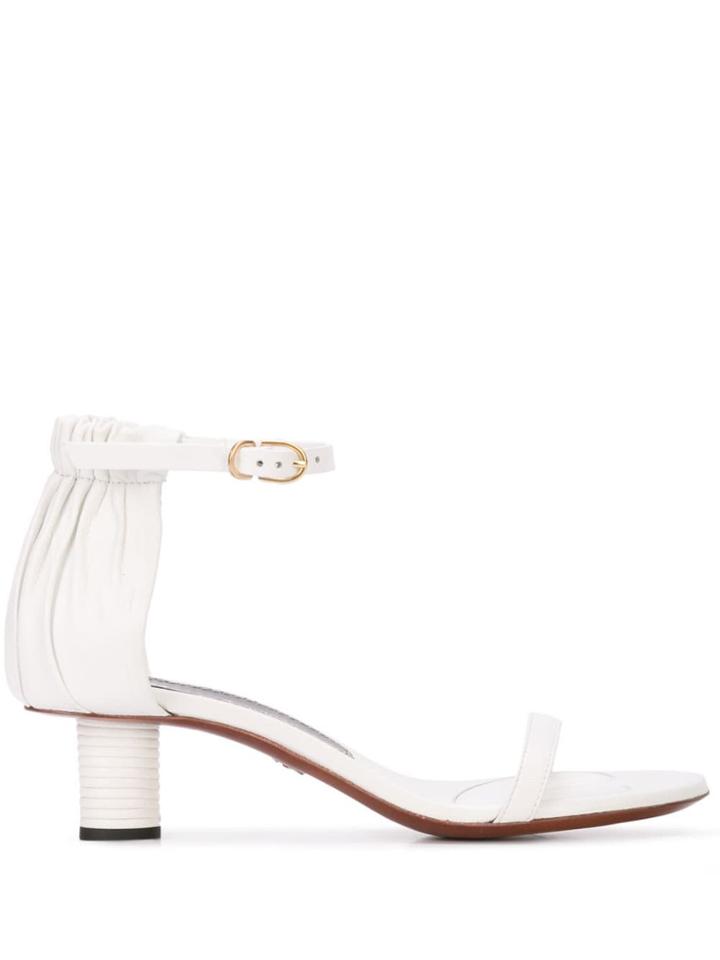 Proenza Schouler Ruched Nappa Sandals - White