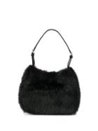 Prada Fur Shoulder Bag - Black