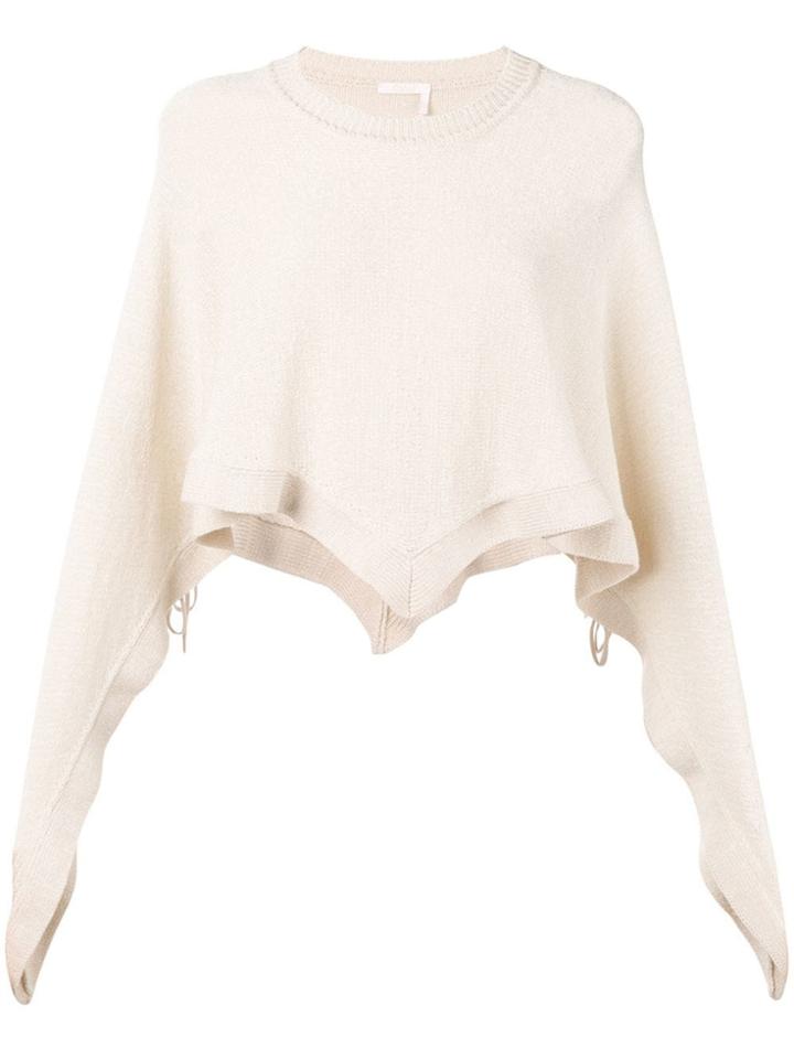 Chloé Poncho Jumper - Neutrals