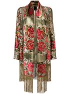 Anna Sui Floral Embroidered Jacket - Metallic