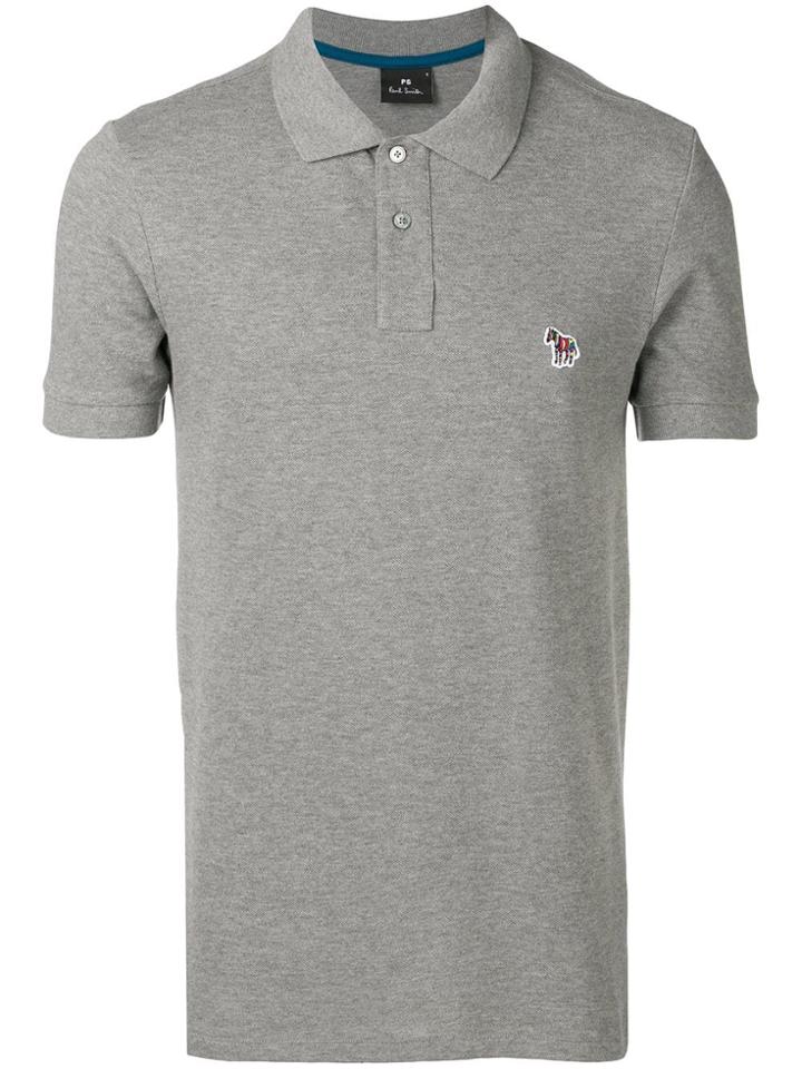 Ps By Paul Smith Zebra Logo Polo Shirt - Grey