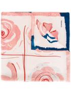 Chanel Vintage Floral Logo Print Scarf, Women's, Pink/purple