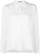 Etro Collarless Shirt, Women's, Size: 40, White, Silk