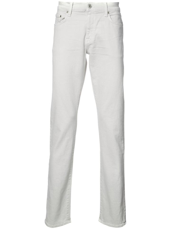 Baldwin Henley Fit Jeans, Men's, Size: 32, White, Cotton/spandex/elastane