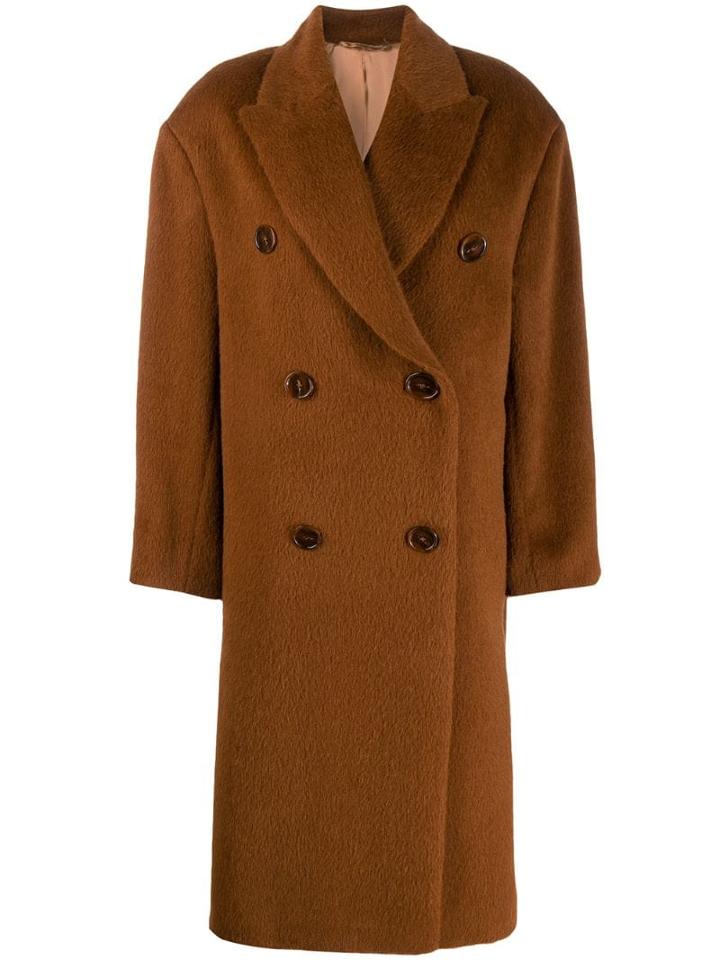 Acne Studios Oversized Fit Coat - Brown