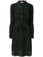Twin-set Ruffled Shirt Dress - Black