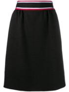 Gucci Striped Mini Skirt - Black