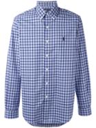 Polo Ralph Lauren Checked Logo Shirt, Men's, Size: Xl, Blue, Cotton