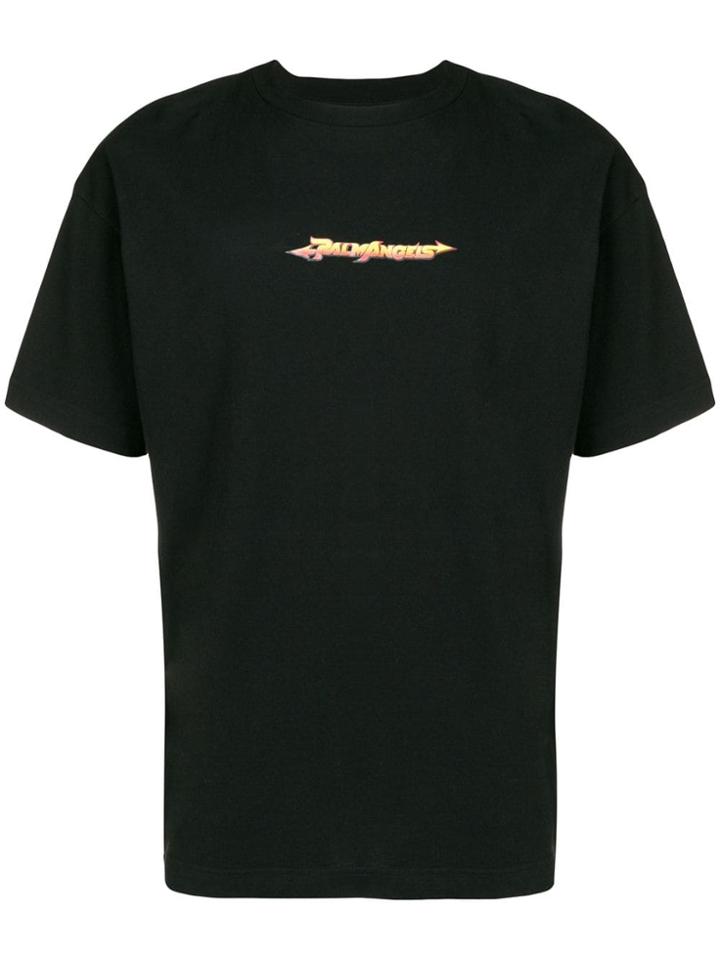 Palm Angels Arrows Logo Print T-shirt - Black
