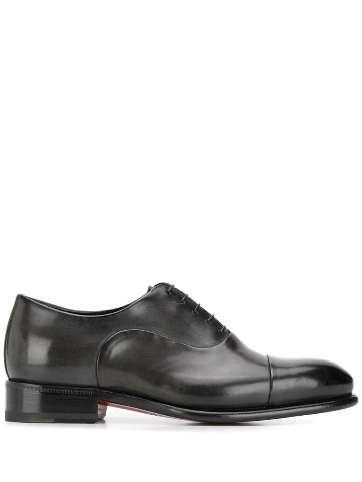 Santoni Derby Carter Lace Up Shoes - Grey