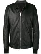 Rick Owens Padded Leather Jacket - Black