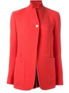 Paul Smith Stand Up Collar Blazer, Women's, Size: 46, Red, Wool/polyester/cupro