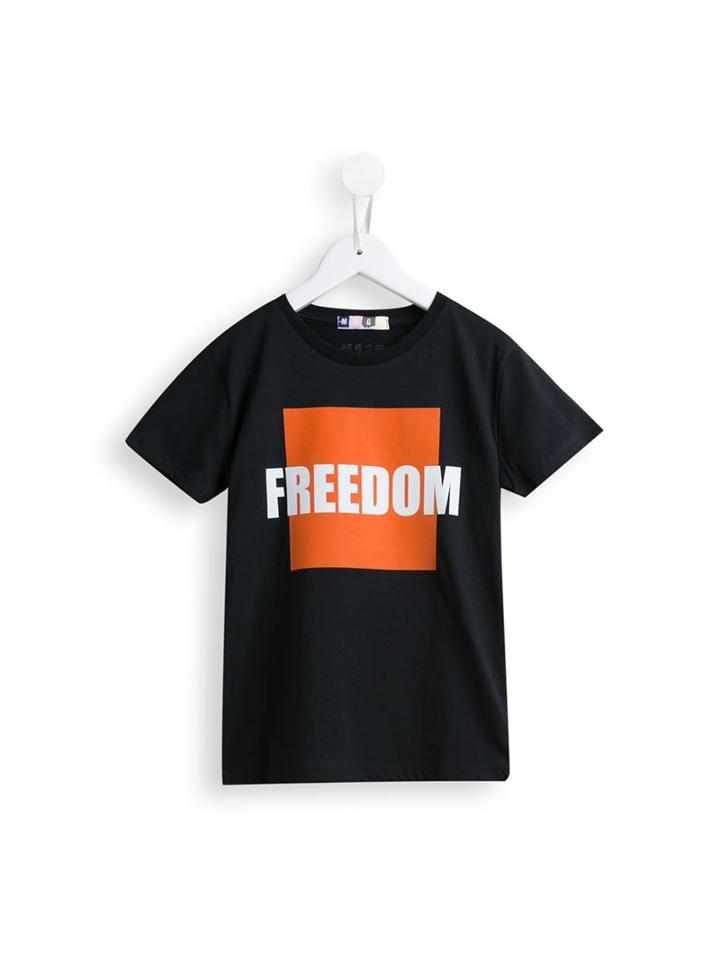 Msgm Kids Freedom Print T-shirt