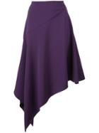 Josie Natori Asymmetrical Hem Skirt - Purple