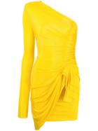 Alexandre Vauthier Jersey Day Dress - Yellow