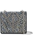 Just Cavalli Snake Effect Shoulder Bag - Metallic