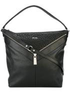 Diesel Zipped Shoulder Bag - Black