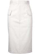 Astraet Pencil Skirt, Women's, Size: 0, Nude/neutrals, Cotton