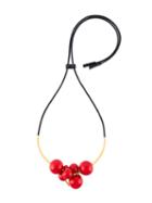 Marni Sphere Cluster Necklace, Women's, Red