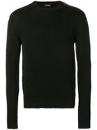 Les Hommes Shoulder-zip Sweater - Black
