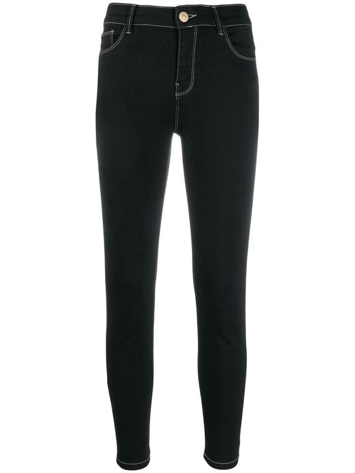 Twin-set Cropped Jeans - Black