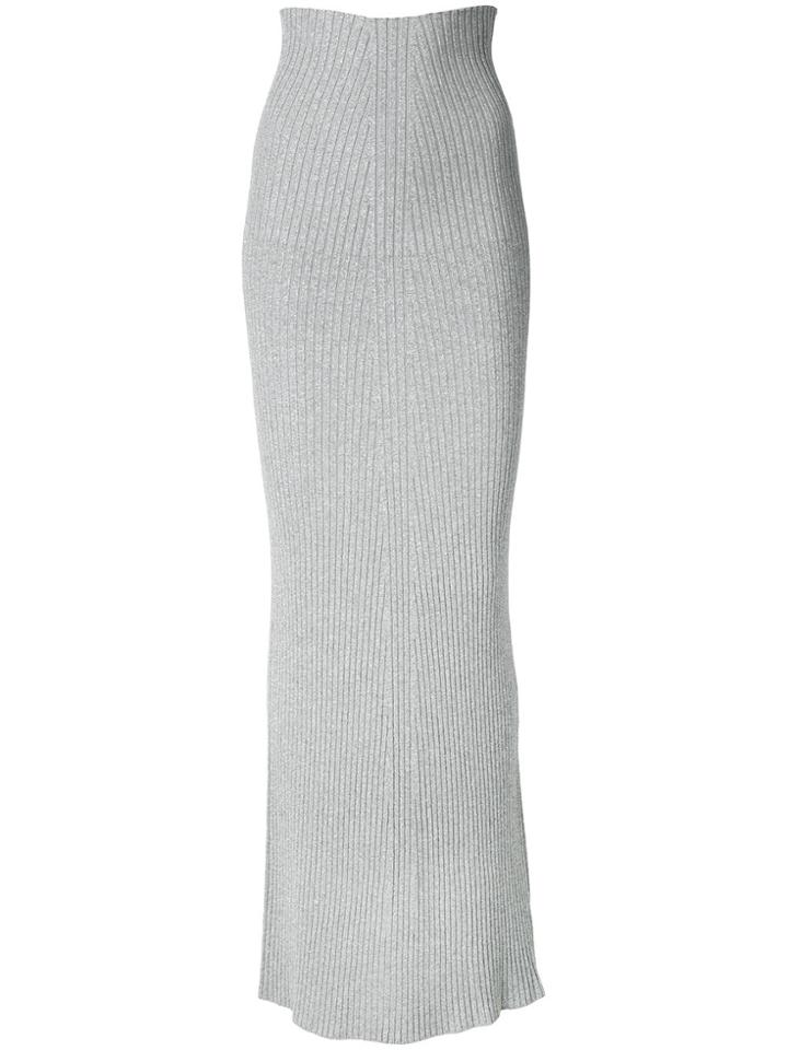 Circus Hotel Long Fitted Skirt - Grey