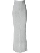 Circus Hotel Long Fitted Skirt - Grey