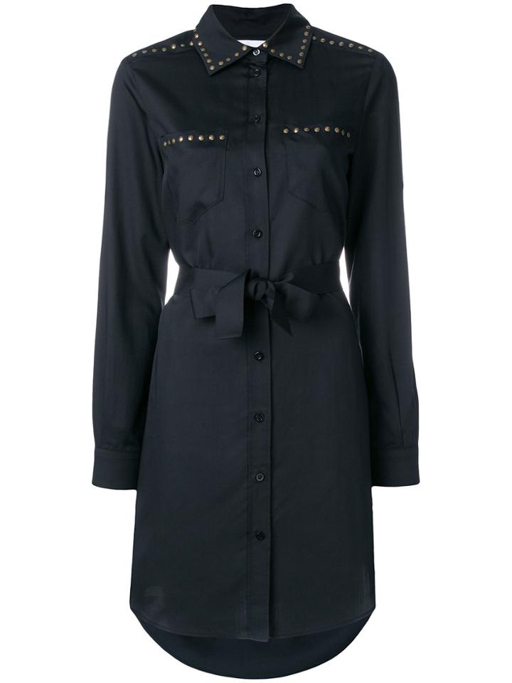 Moschino Studded Shirt Dress - Black