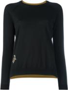 Etro Embroidered Flower Jumper - Black