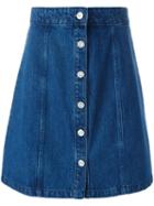 Être Cécile A-line Denim Skirt, Women's, Size: Small, Blue, Cotton