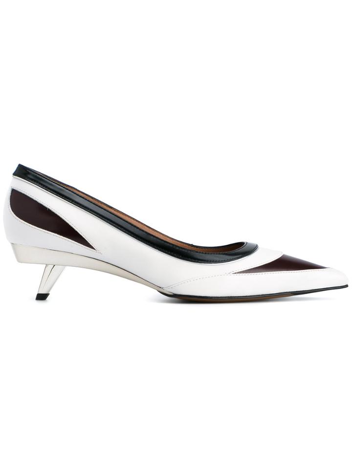 Marni Panelled Pumps - White