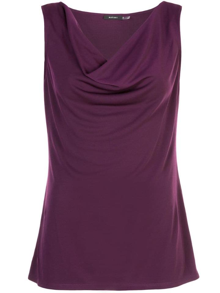 Natori Cowl Neck Tank Top - Purple