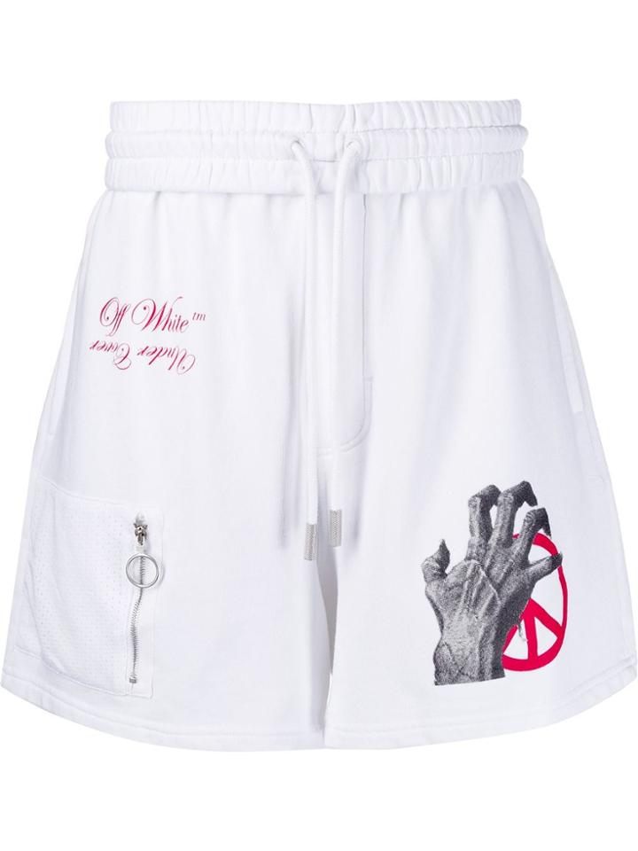 Off-white Skeleton Print Bermuda Shorts