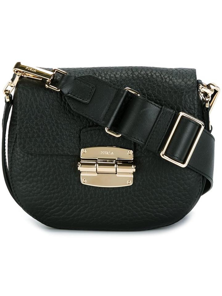 Furla Clasp Fastening Cross-body Bag, Women's, Black