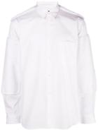 Comme Des Garçons Homme Plus Long-sleeve Appliqué Shirt - White