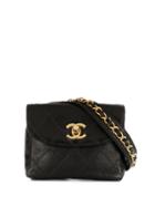 Chanel Pre-owned Cosmos Line Cc Chain Belt Bag - Black