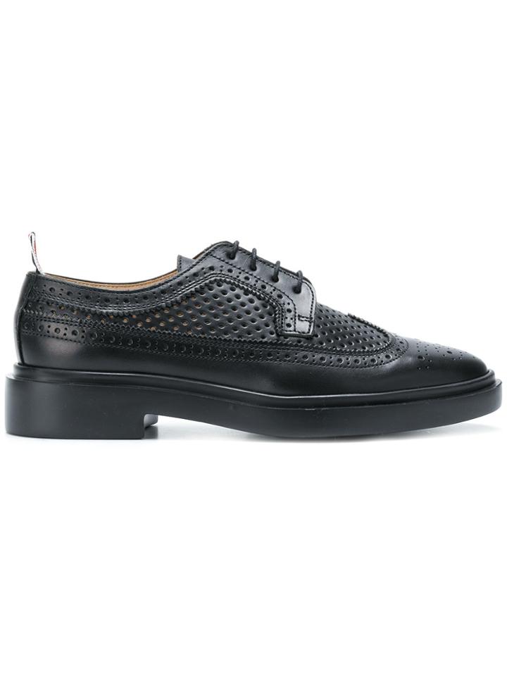 Thom Browne Perforated Brogues - Black