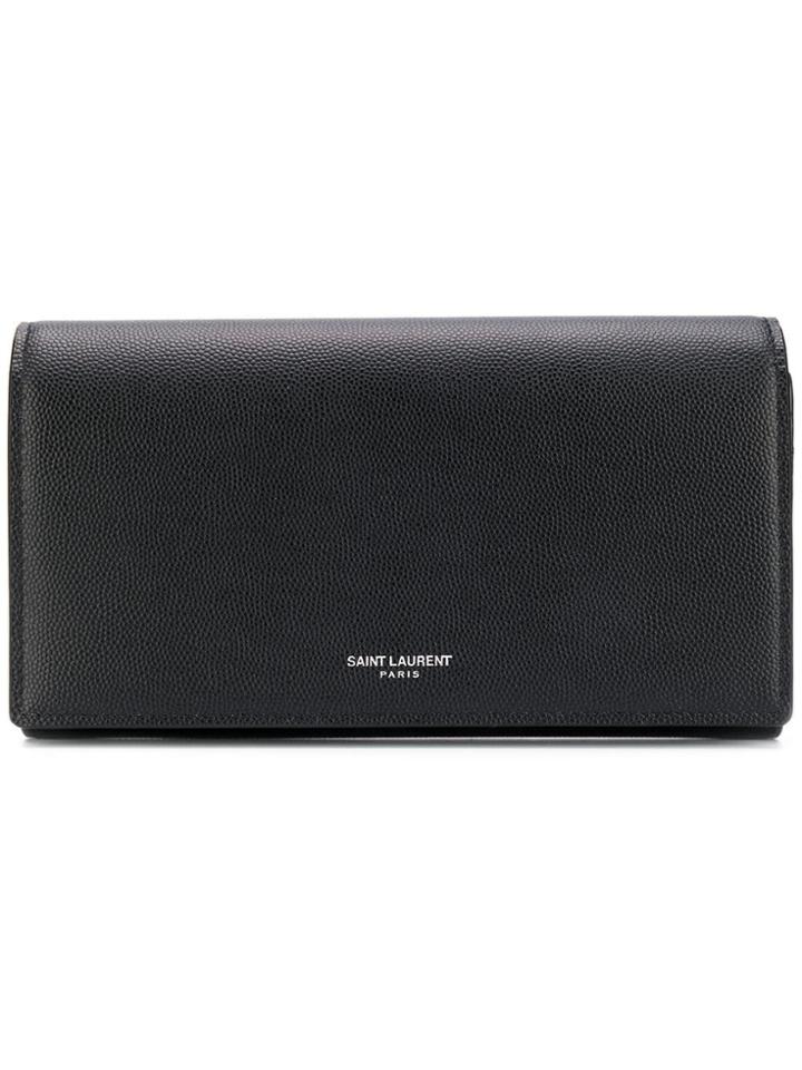 Saint Laurent Large Thin Wallet - Black