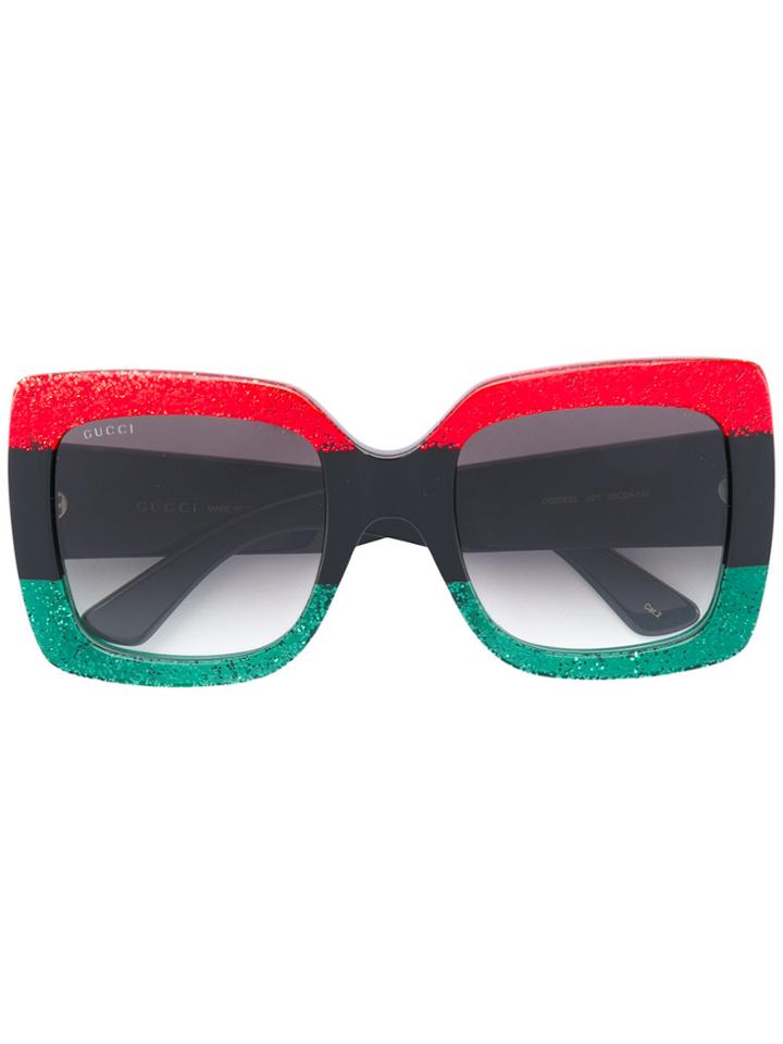 Gucci Eyewear Oversized Sunglasses - Multicolour